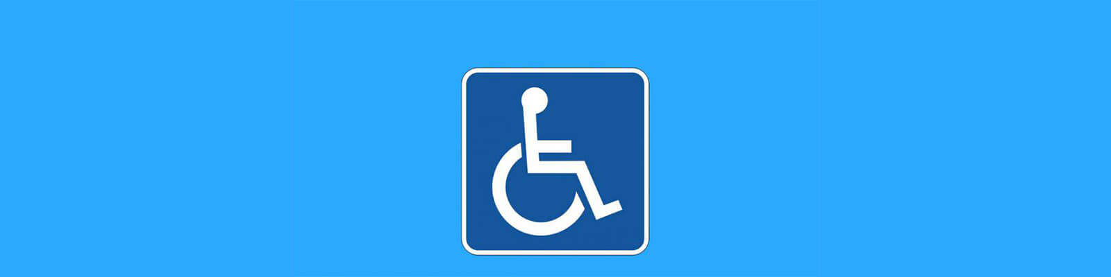 The blue badge parking symbol