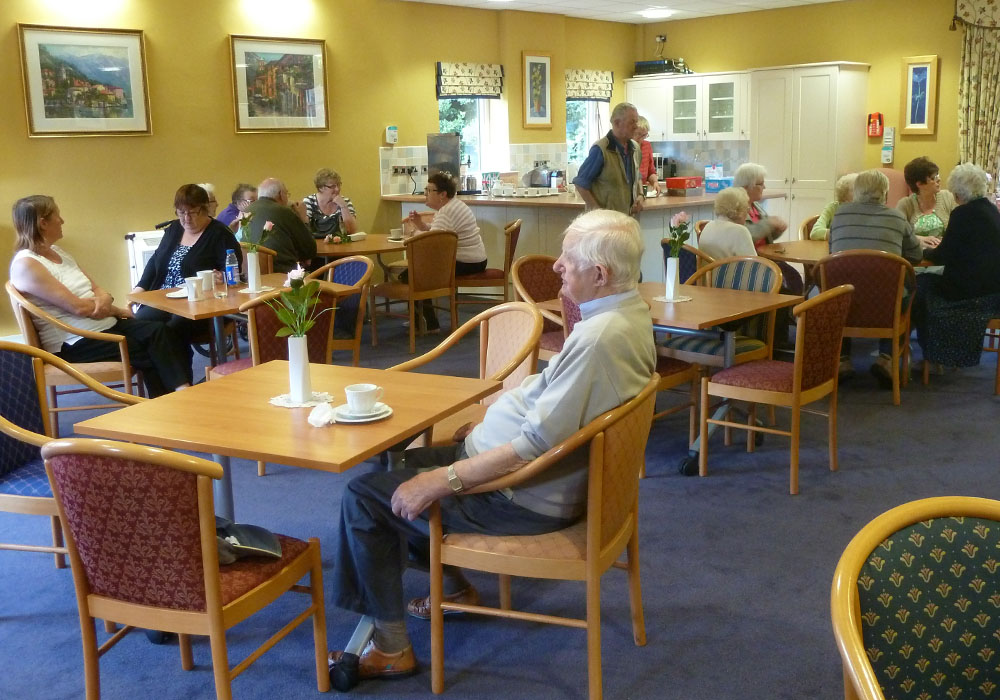 a coffee morning at Windsor Court