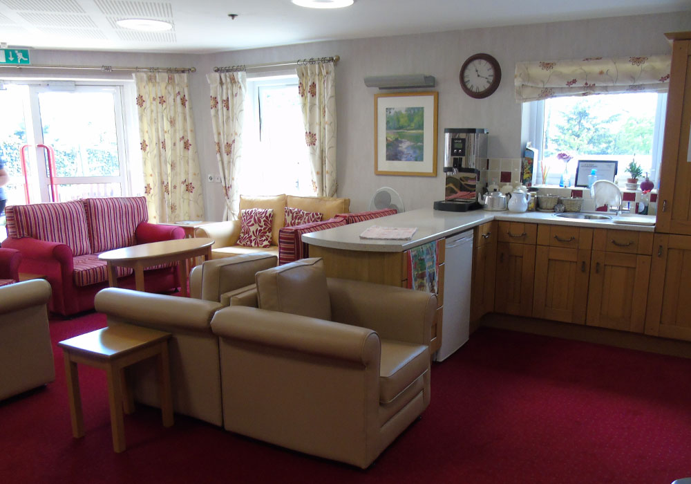 the coffee bar at Dinsdale Court