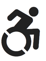 Wheelchair user logo