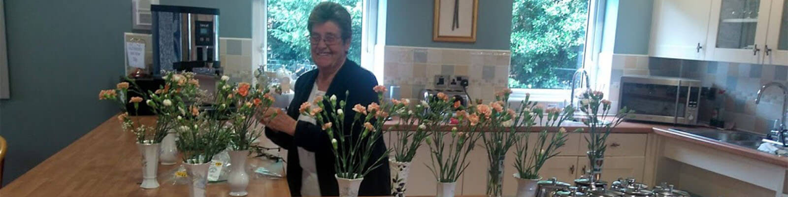 Flower arranging at Branksome hall drive