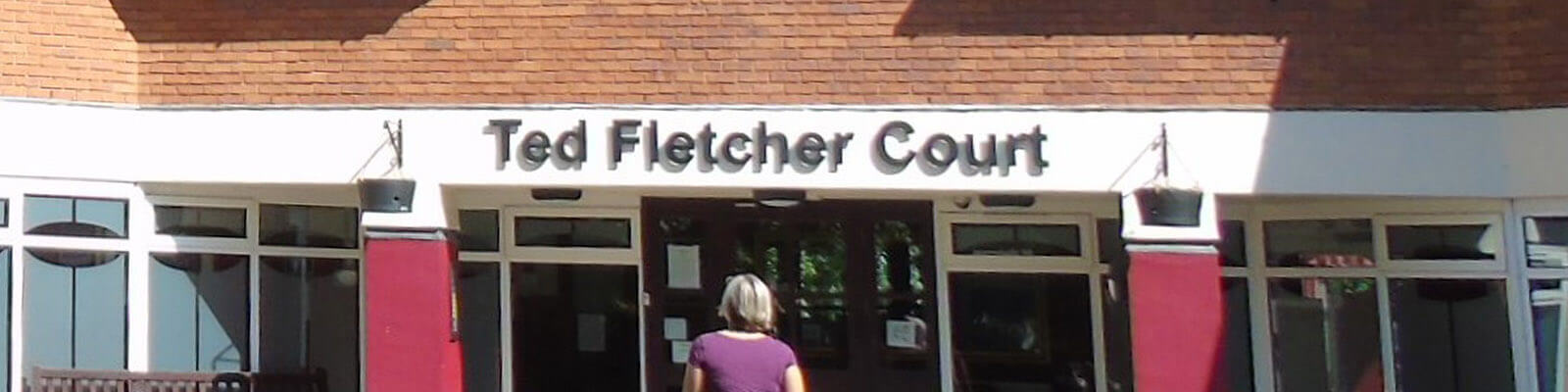 a view from outside the front of Ted Fletcher Court