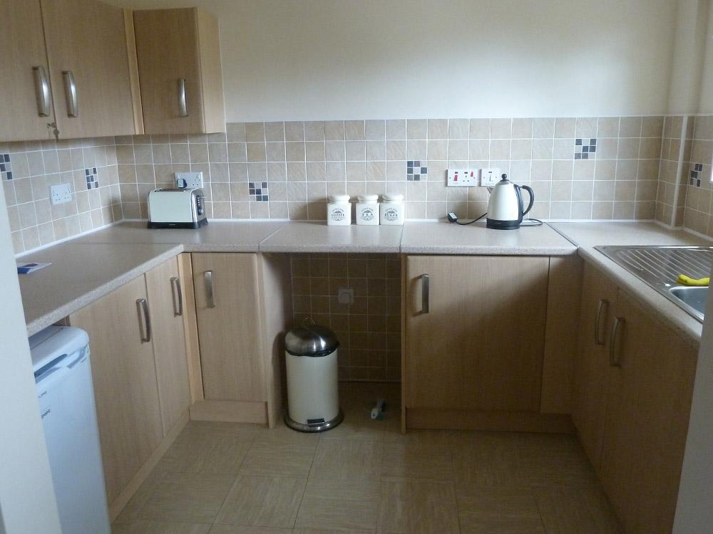 one of the kitchens at the property