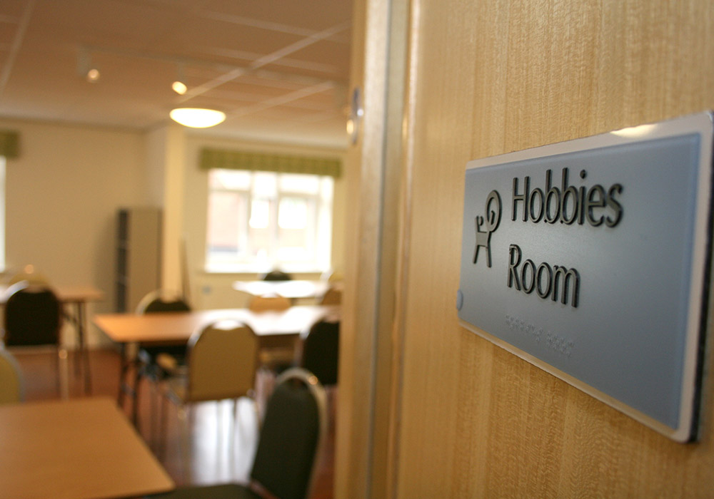 the hobbies room at Rosemary Court
