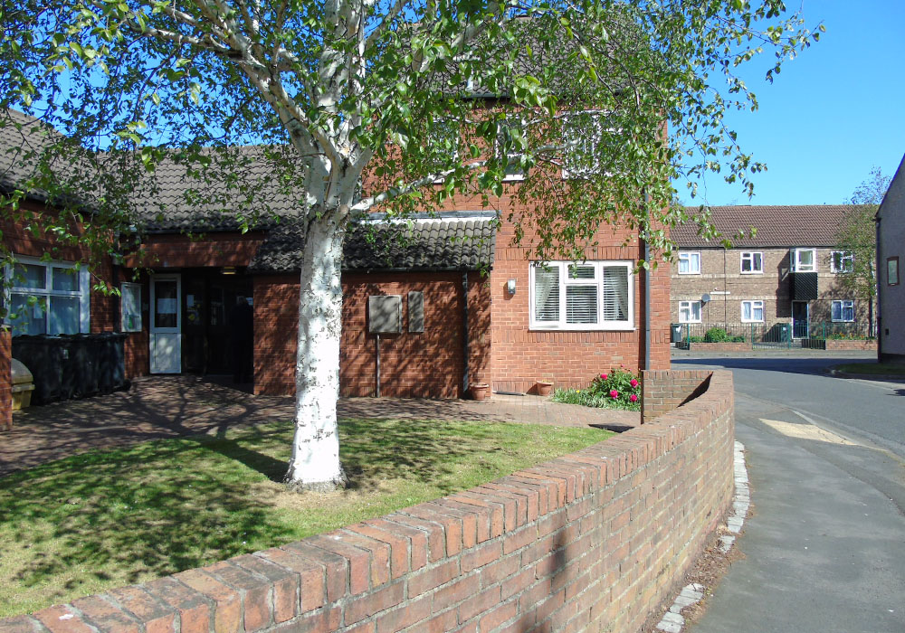 the outside of the community centre