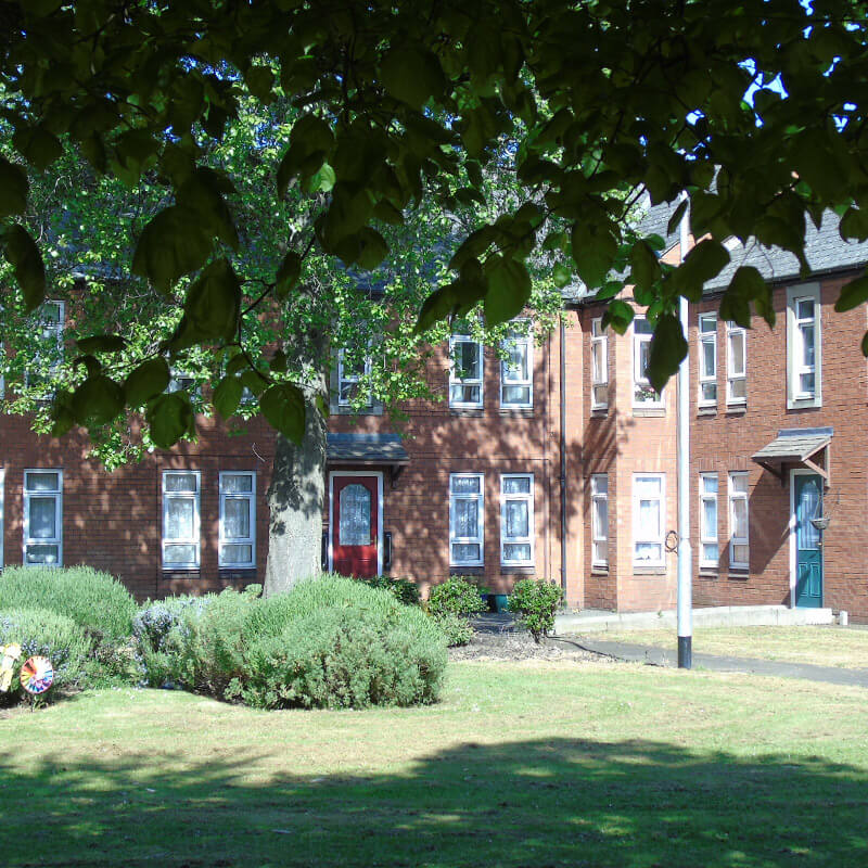 the outside of a good neighbour housing scheme