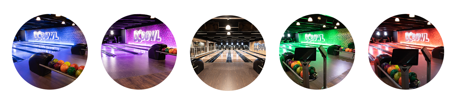Views of the bowling alleys