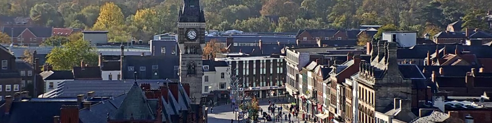 A still from a CCTV camera showing the town clock