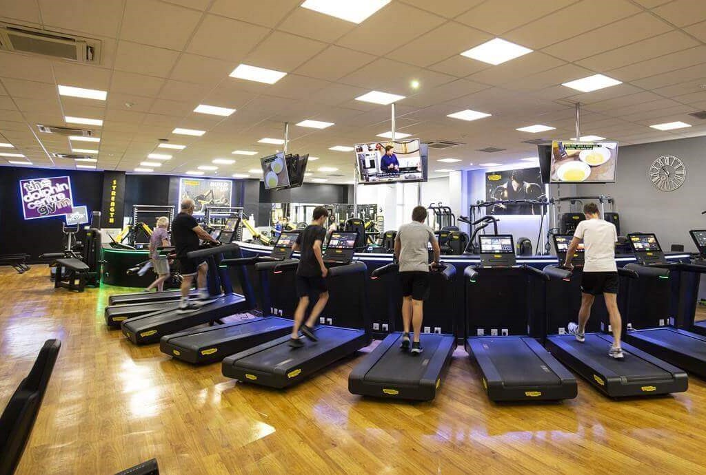 Treadmills at the Dolphin Centre Gym