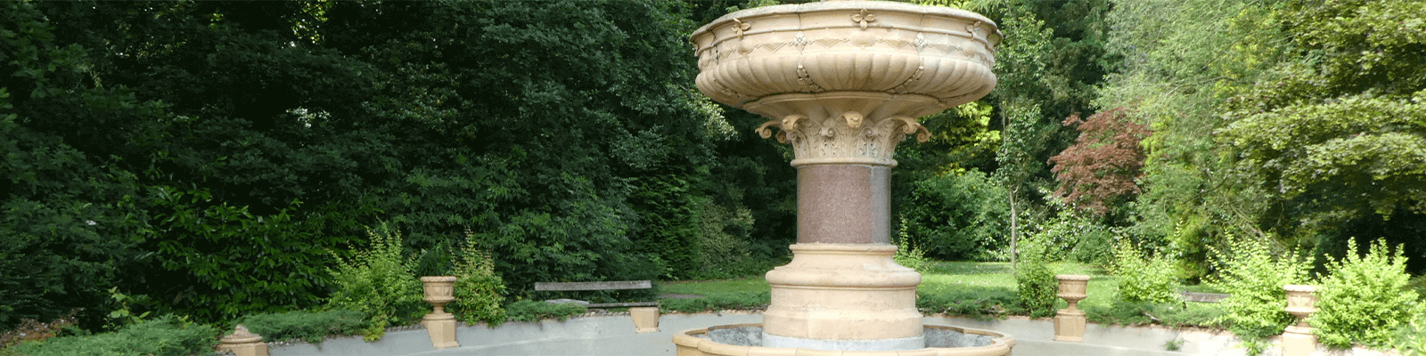 Fountain in a park