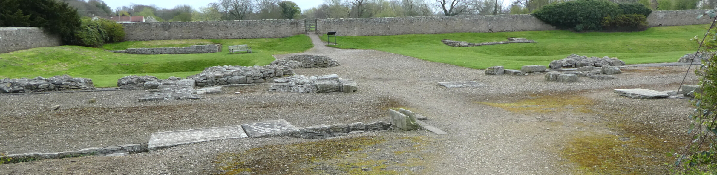 The ruins of Piercebridge Fort.