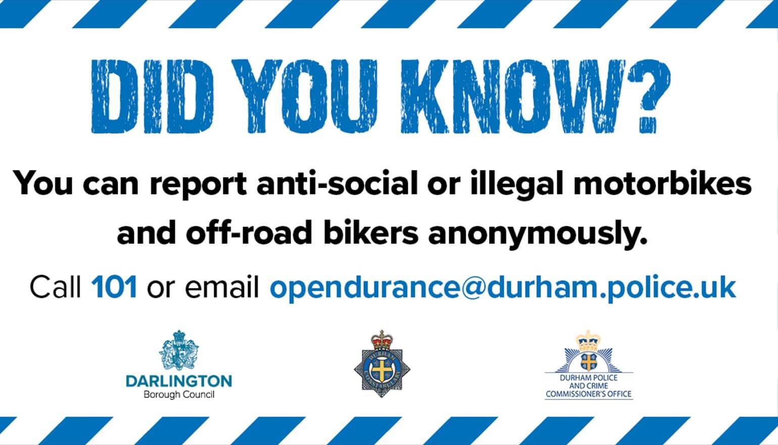 Off-road bikes targeted in crackdown on anti-social behaviour