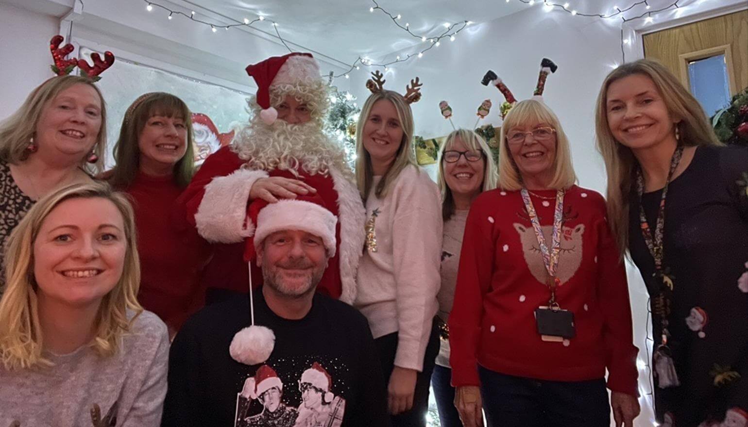 Staff create Christmas fun for children and families