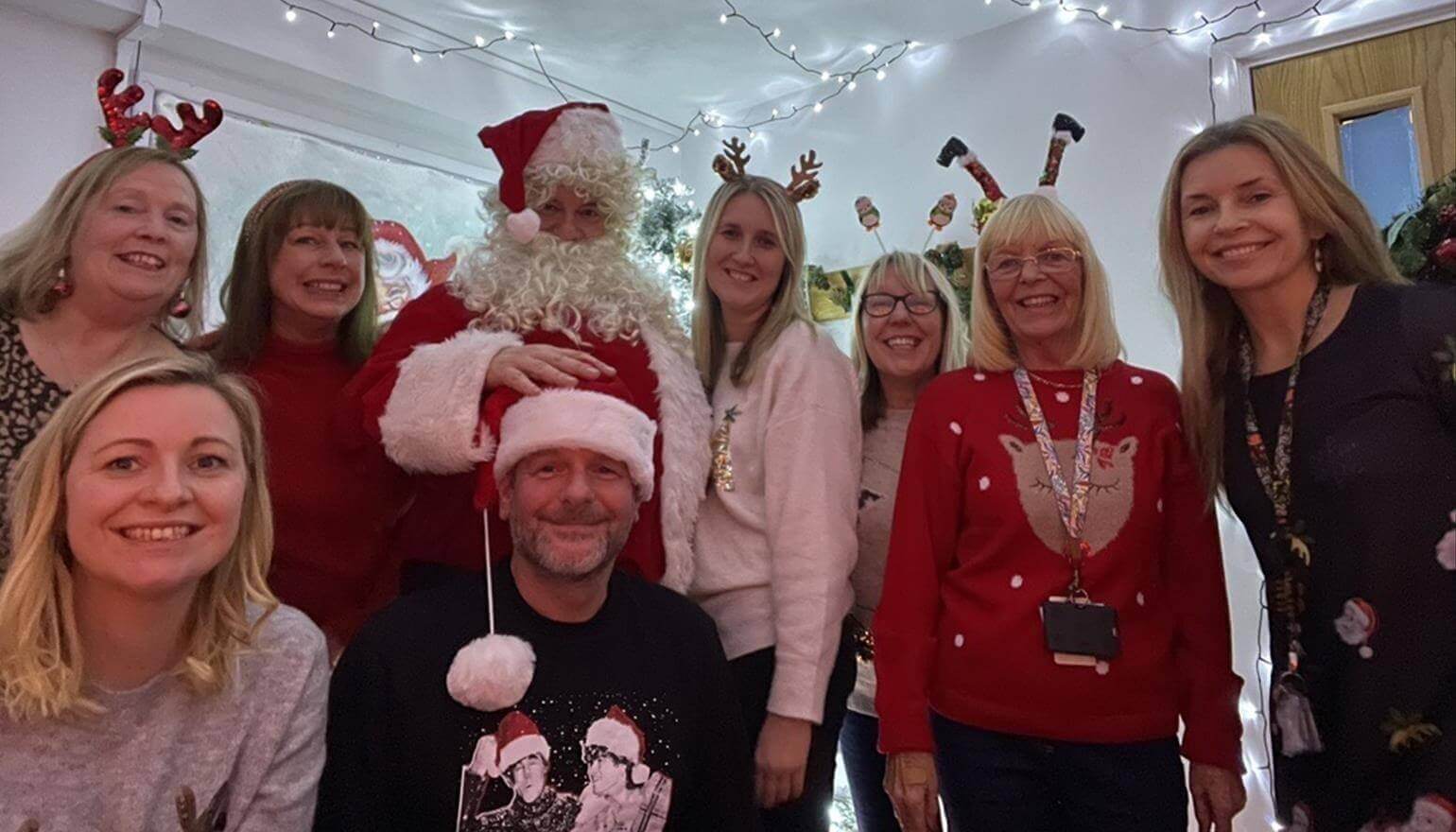 Staff create Christmas fun for children and families