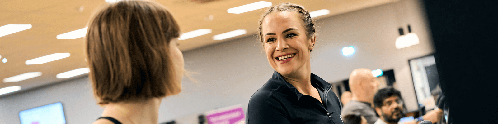 Two ladies at the gym