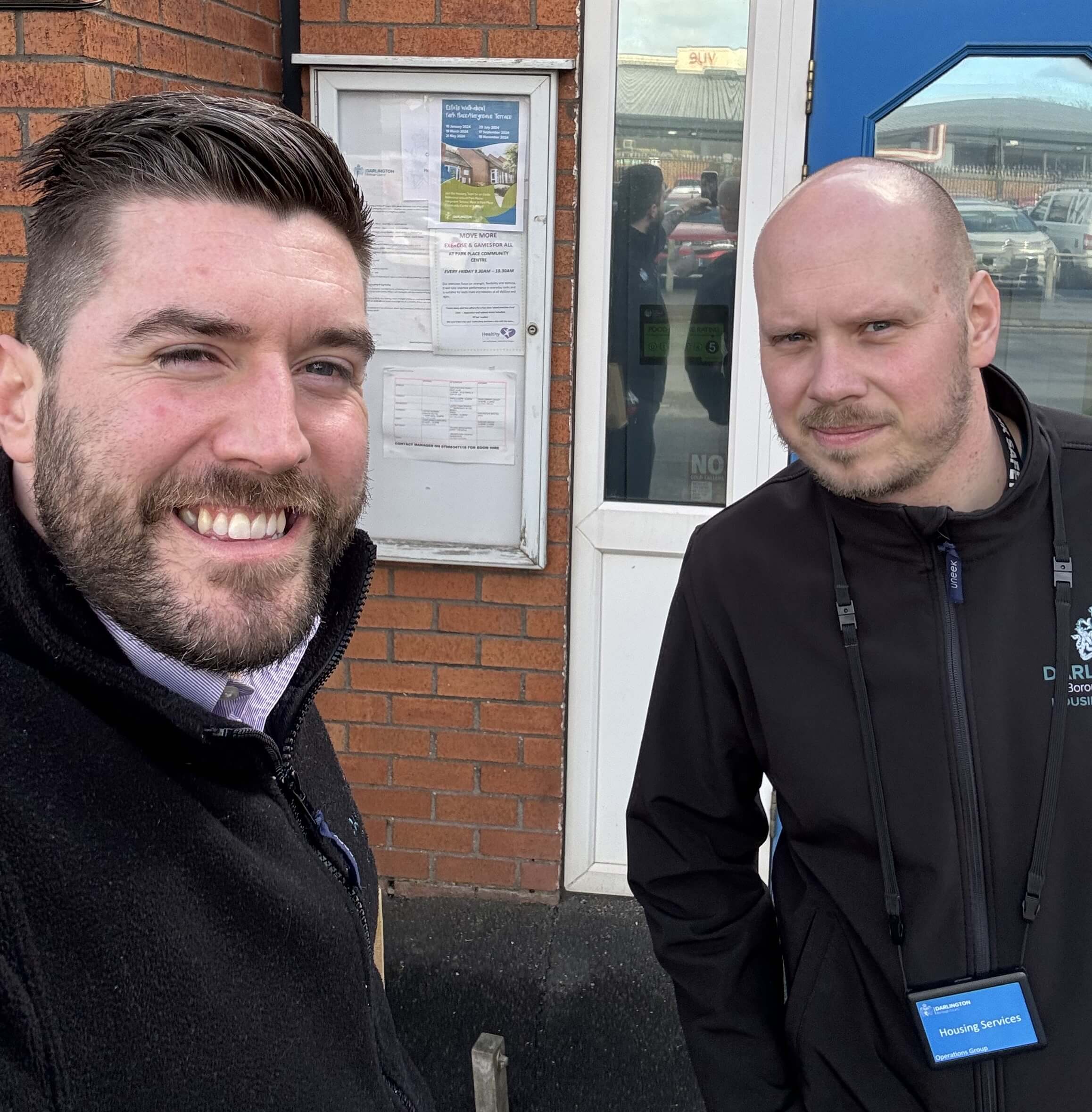 Dean and Matt from the Tenancy Management team on a recent estate inspection