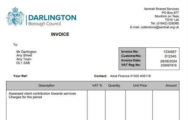 copy of draft invoice