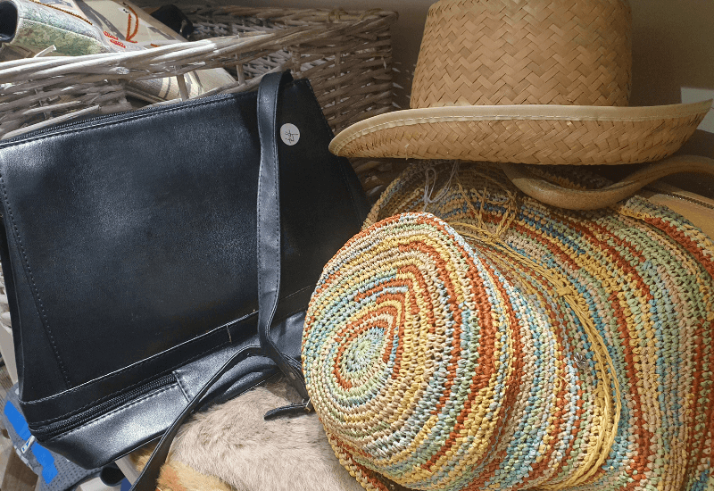 Hats and bag