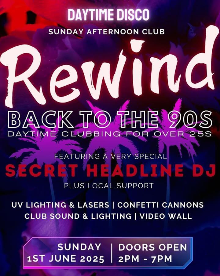 Rewind Daytime Disco - Back to the 90s