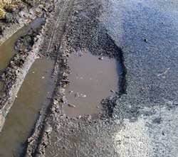 Pothole over 40mm