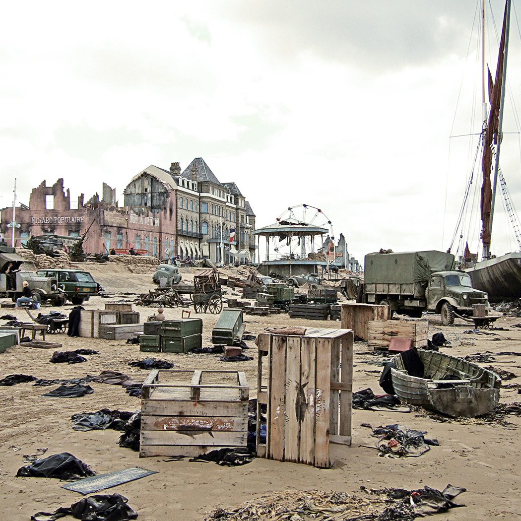 Beach war scene