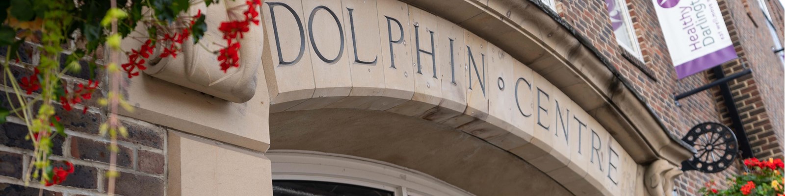 the Dolphin centre entrance arch